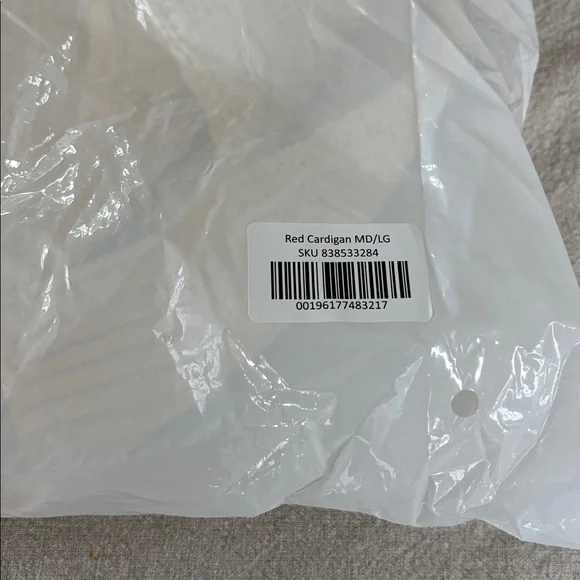 NWT Taylor Swift Red Cardigan Taylor’s Version M/L from 2025 Christmas Drop - Picture 2 of 4